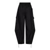 Haute L'Amitié Air Zip Tall Pant HL11086 in Black, zwarte lange dames cargobroek met barrel fit, grote cargozakken, ritsdetails en verstelbare pijpen.