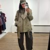 Co'Couture Beela CC Jacket in Olive: stoer olijfgroen damesjack met oversized fit en opvallende details. Shop de nieuwste Co'Couture collectie bij ALT ID.