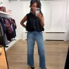 Homage-H-CW26M65-Cooper-MidwaistSlouchyWideLegJeans-BlueUsed_1V2 HOMAGE Cooper Mid Waist Slouchy Wide Leg Jeans H-CW26M65, damesjeans met mid-waist taille, slouchy fit en extra wijde pijpen.