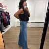 Homage-H-CW26M65-Cooper-MidwaistSlouchyWideLegJeans-BlueUsed HOMAGE Cooper Mid Waist Slouchy Wide Leg Jeans H-CW26M65, damesjeans met mid-waist taille, slouchy fit en extra wijde pijpen.