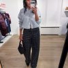 Haute L'Amitié Flip Waist Rivet Tall Jeans HL10875 in Black, zwarte dames barrel jeans met studs en opvallende omgeslagen tailleband.