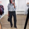 Haute L'Amitié Maxi Crop Zip Sweat HL10880 in Grey Melange, grijs cropped dames sweatvest met oversized fit, ritssluiting en logo op de borst.