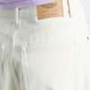 American Vintage Snopdog Jeans SNOP11BH26ECRU in Ecru, ecru dames balloon jeans met lage taille, wijde fit en taps toelopende pijpen.